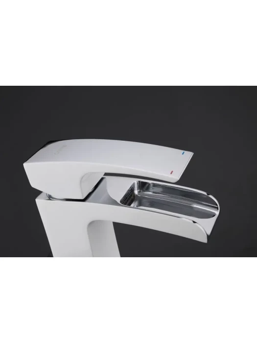Смеситель Gappo Jacob G1007 для раковины, латунь, белый, хром
