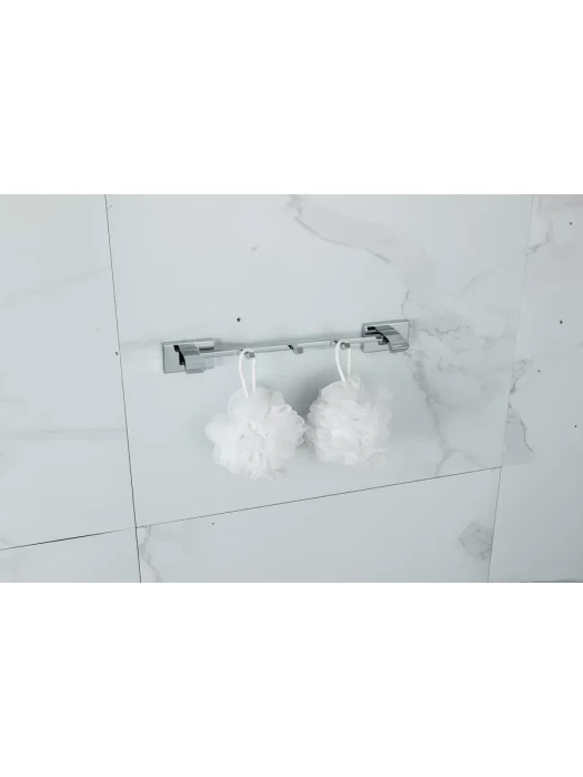 Вешалка Gappo G0716-30 настенная, с тремя крючками, латунь, хром