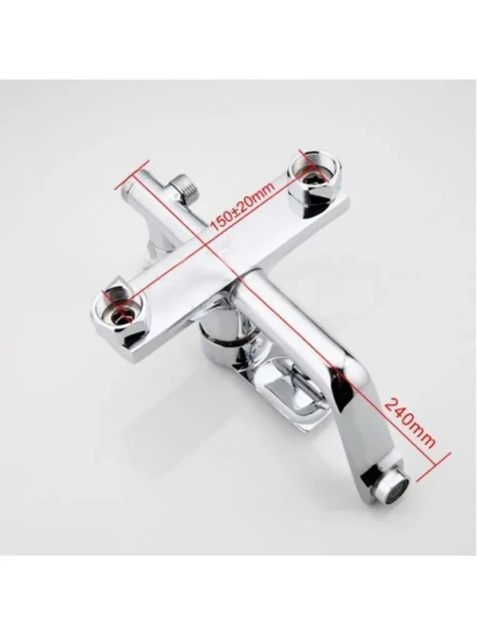 Душевая стойка со смесителем Frap F2418 с тропическим душем, хром