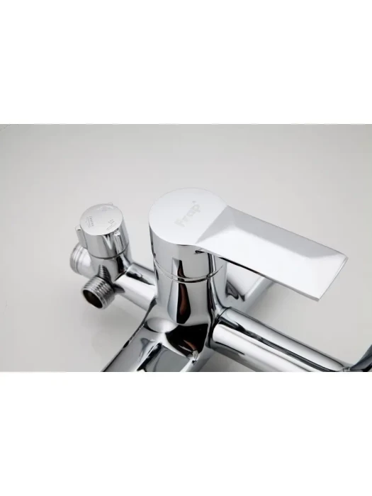 Душевая стойка со смесителем Frap F2418 с тропическим душем, хром