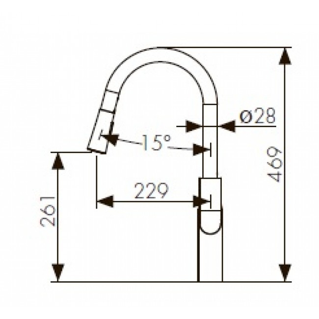 Смеситель для кухонной мойки KAISER Linear (59044)