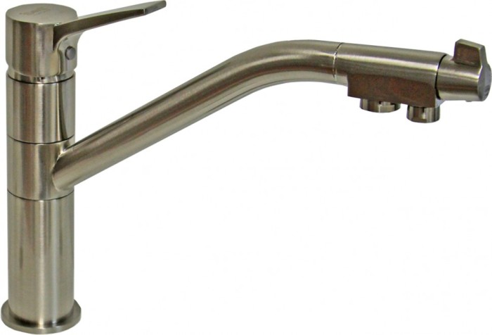 Смеситель для кухонной мойки ZORG Sanitary  (ZR 401 KF  NICKEL)