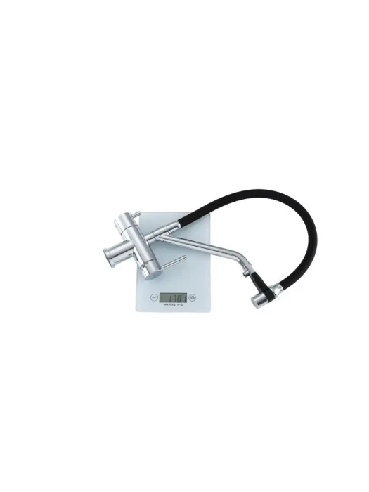 Смеситель для кухни Gappo G4398-80 с гибким изливом, латунь, хромированный,  черный