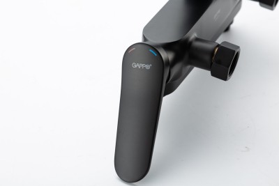 Душевая система с тропический душем Gappo G24 G2410-6 латунь, в черном цвете