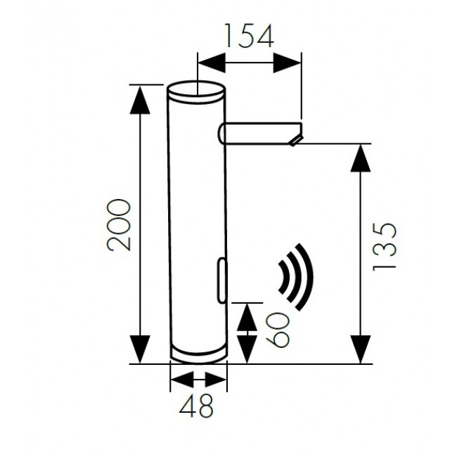 Смеситель для раковины KAISER Sensor (38511)