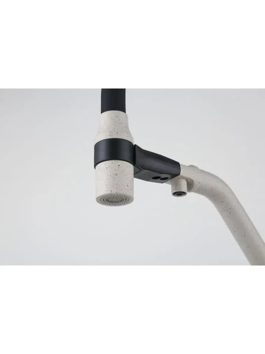 Смеситель для кухни Gappo G4398-81 однорычажный, латунь, белый, черный