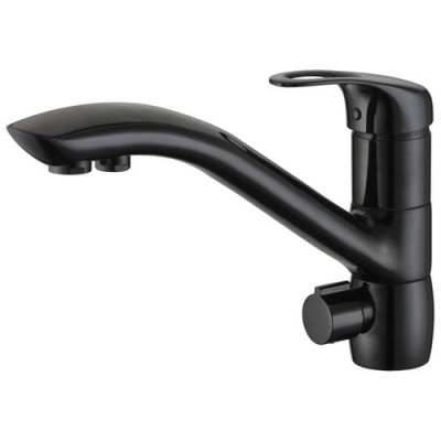 Смеситель для кухонной мойки ZORG Sanitary  (ZR 404 KF BLACK)