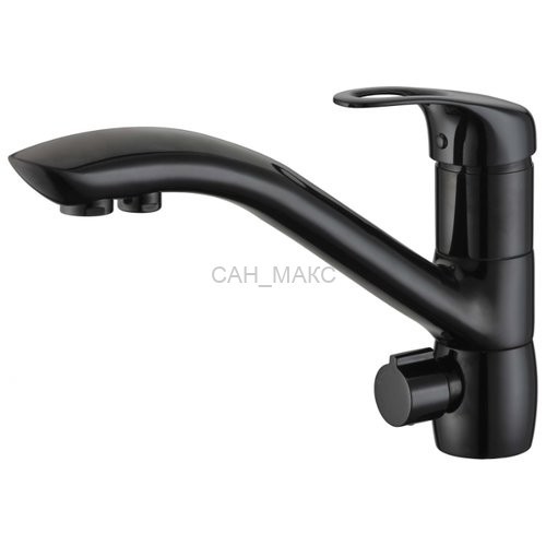 Смеситель для кухонной мойки ZORG Sanitary  (ZR 404 KF BLACK)